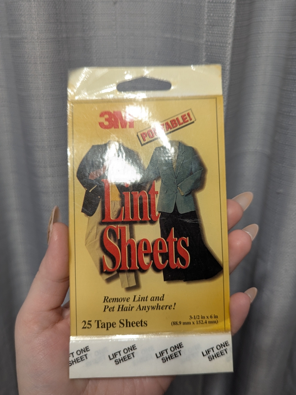 Portable Lent Sheets Remove Lint And Pet Hair Anywhere Vintage 1997 Made In USA